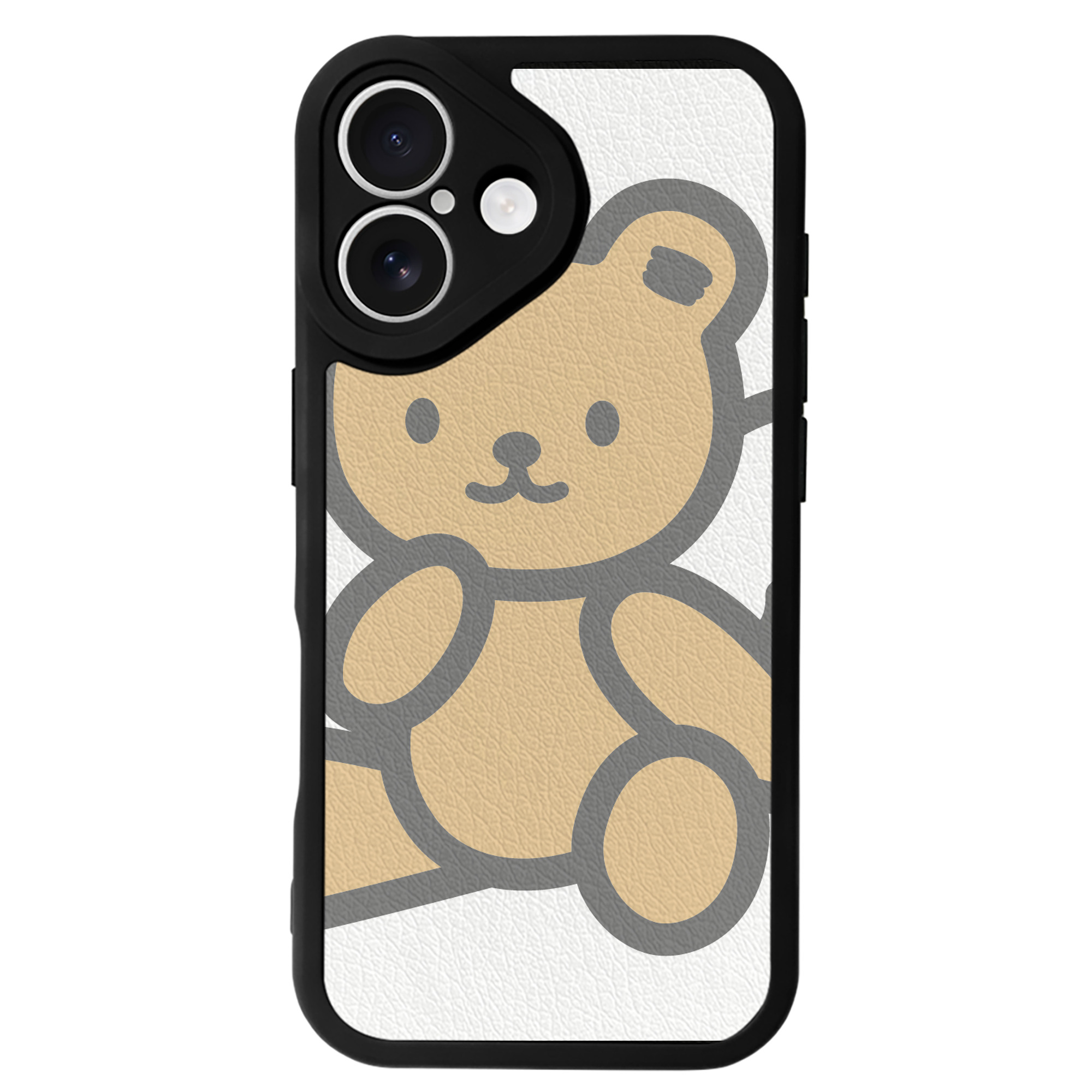 （画像用） Hello Kitty ハローキティ 【iPhone 16シリーズ対応】シリコンスマホケース（レザー調） 材質：シリコン